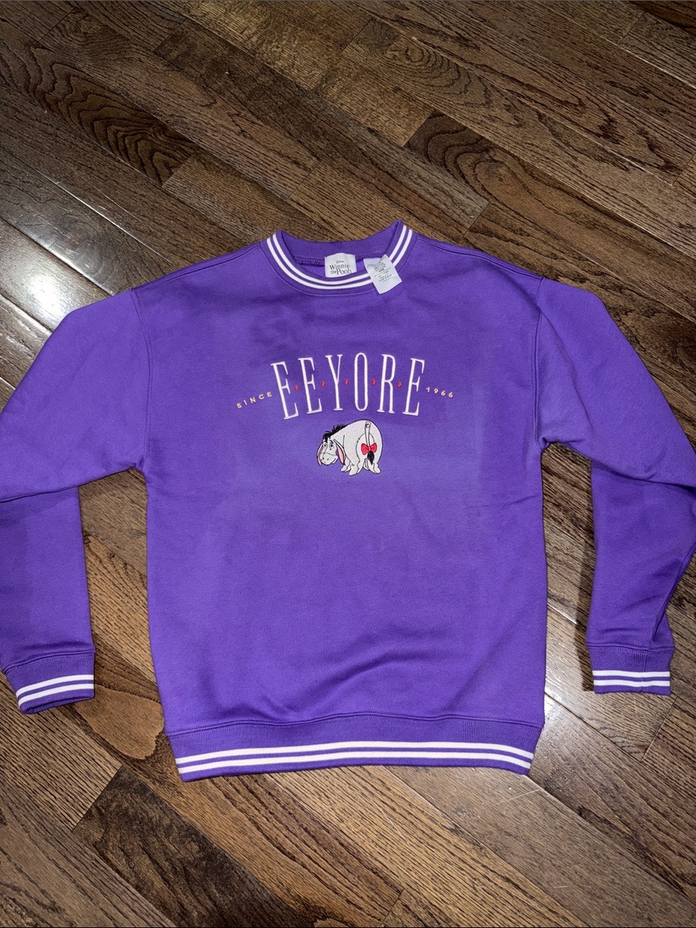 Disney Winnie the Pooh Eeyore Purple Crewneck Sweatshirt Women’s XS